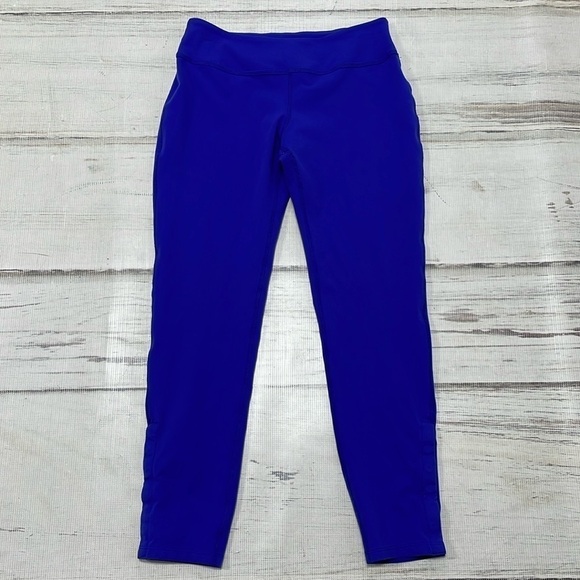 Beyond Yoga Leggings Womens Small Blue Ankle Snap Flexible - Picture 3 of 13